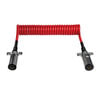 Tectran 7BTG222MW Trailer Power Cable Trailer Power Cable - 12 ft., Powercoil, 4 Gauge, Red, Single Pole, with WeatherSeal