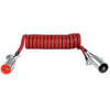 Tectran 7DTB222XW Trailer Power Cable 12 ft. 4 GA Crossover (DTB) Dual Liftgate Patch Cord with WeatherSeal™, 12" x 12" Leads