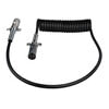 Tectran 7ETB512MG Trailer Power Cable Trailer Power Cable - 15 ft., 7-Way, Powercoil, Light Duty, Black, with Spring Guards