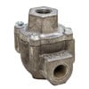 Tectran 80-1096 Hydraulic Brake Poppet Valve Air Brake Quick Release Valve - (2) 1/4 in. Port, 3/8 in. Exhaust Port, Zinc