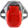 Tectran 670-285 Socket Trailer Receptacle Socket - Dual Pole, Vertical, Crimp Termination, with Red Door