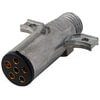 Tectran 670-61 Trailer Power Cable Plug and Receptacle Socket Kit Trailer Wiring Plug - 6-Way, Die-Cast, Buffalo Style, with