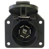 Tectran 690P-72 Trailer Power Cable Plug and Receptacle Socket Kit Trailer Receptacle Socket - 7-Way, RV, Plastic, Blade,