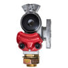 Tectran 9212-8 Gladhand Knob Style Red Emergency Shutoff Gladhand with Bulkhead Fitting, 1/2" Nylon Tubing