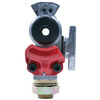 9212 by TECTRAN - Shutoff Gladhand - Emergency, with Bulkhead Fitting, Knob Style, Red