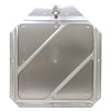 Tectran 9461 Vehicle Document Holder Placard Holder Slide-In - Bright Aluminum Finish, Powder Coated, White Face Only