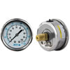 Tectran 80L25CB1C Multi-Purpose Pressure Gauge Brake Pressure Gauge - Center Mount, 2.5 in. diameter, 0 - 100 psi, Glycerin