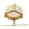 Tectran 9119 Fuel Tank Cap Fuel Tank Cap - Brass, 2 in. dia., Non-Locking, Non-Vented, Female Thread
