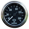 Tectran 95-2272 Air Pressure Gauge Air Pressure Gauge - Chrome Bezel, 10-150 psi, Mechanical