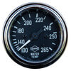 Tectran 95-2462 Fuel and Water Temperature Gauge Set Water Temperature Gauge - Chrome, 100-265 deg. F, 96 in. Capillary