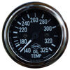 Tectran 95-2535 Engine Oil Temperature Gauge Engine Oil Temperature Gauge - Chrome Bezel, 140-325 deg. F, 144 in. Capillary,