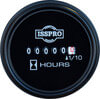 Tectran 95-6300 Hour Meter Gauge Hour Meter Gauge - Black Bezel, Round Snap On Style, 4-40 VDC