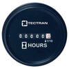 Tectran 95-6301 Hour Meter Gauge Hour Meter Gauge - Black Bezel, Round Snap On Style, 10-80 VDC
