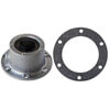 Tectran HC0-4024 Wheel Hub Cap Axle Hub Cap - 6-Hole, Aluminum, without Side Plug, for Front