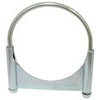 Tectran MUC35G Exhaust Muffler Clamp Exhaust Muffler Clamp - 3-1/2 in. O.D, Zinc Plated, Guillotine Type, with U-Bolt and