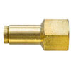 PL1366-4A by TECTRAN - DOT Female Push-Lock Brass Connector Fitting for Nylon Tubing, 1/4" Tube Size