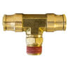 Tectran PL1372-2A Air Brake Air Line Tee Air Brake Air Line Thread Branch Tee - 1/8 in. Tube, Swivel, Push-Lock