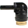 Tectran QS69-4B Air Brake Air Line Fitting Push-On Hose Fitting - 1/4 in. Tube A, 1/4 in. Tube A, 90 degree Elbow
