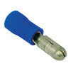 Tectran TBSP156 Female Terminal Male Bullet Connector - Blue, 16-14 Wire Gauge, Vinyl, 0.156 in. diameter