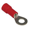 Tectran TR8 Ring Terminal Ring Terminal - Red, 22-18, Wire Gauge, #8, Stud, Vinyl