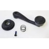 Automann HLK2159 Window Crank Handle Window Crank Handle, Black Finish, Fits Kenworth T800 / W900 1996 & Older