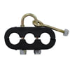94-0008 by TECTRAN - 3-Hole Beefy Clamp, with U-Bolt and 6" Tie, Holds (2) Air Lines and (1) Power Line