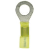 Tectran TY10S Ring Terminal Ring Terminal - Yellow, 12-10 Wire Gauge, #10 Stud, Solder and Shrink