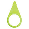 Tectran WCH01 Wheel Nut Indicator 1 1/2" Wheel Nut Indicator (Wheel Check), Neon Yellow, A Model Letter, Pack of 20