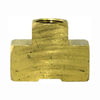 Tectran 101-E Air Brake Air Line Fitting Air Brake Pipe Tee - Brass, 3/4 inches Pipe Thread, Extruded