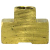 Tectran 101F-A Air Brake Air Line Fitting Air Brake Pipe Tee - Brass, 1/8 inches Pipe Thread, Forged