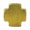 Tectran 102-B Air Brake Air Line Fitting Air Brake Pipe Cross - Brass, 1/4 inches Pipe Thread, Extruded