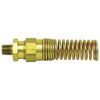 Tectran 104-8 Air Brake Air Hose Fitting Air Brake Air Line Fitting - Brass, 1/2 in. Hose I.D, with Spring Guard