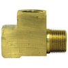 Tectran 107-A Air Brake Air Line Fitting Air Brake Air Line Tee - Brass, 1/8 inches Pipe Thread, Extruded