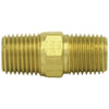 122-D by TECTRAN - Air Brake Pipe Nipple - Brass, 1/2 inches Pipe Thread, Hex