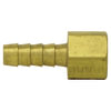 Tectran 126-6C Air Brake Air Line Fitting Air Tool Hose Barb - Brass, 3/8 in. I.D, 3/8 in. Thread, Barb to Female Pipe