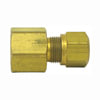 Tectran 1366-4A Air Brake Air Line Fitting DOT Female Ferrule Connector Fitting for Nylon Tubing, 1/4" Tube Size, 1/8", Pipe