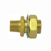 Tectran 115-86 Air Brake Air Line Fitting Air Brake Frame Coupling - Brass, 2 in. O.A.L, 1/2 in. Male Thread, 3/8 in. Female