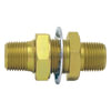 Tectran 115-88 Air Brake Air Line Fitting Steel Bulkhead Male to Female Frame Fitting, 1/2" NPT x 1/4" NPT, 2.9" OAL, 1 1/4"