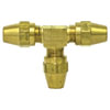 Tectran 1164-8 Air Brake Air Line Fitting Air Brake Air Line Union - Brass, 1/2 inches Tube Size