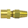 Tectran 1166-6C Air Brake Air Line Connector Fitting DOT Air Brake Female Connector Fitting, Brass, Copper Tubing, 3/8" x