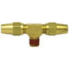 Tectran 1172-6A Air Brake Air Line Tee Air Brake Air Line Thread Branch Tee - Brass, 3/8 in. Tube Size, Male