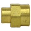 Tectran 119-CB Air Brake Air Line Fitting Air Brake Reduction Coupling - Brass, 3/8 in. Pipe Thread A, 1/4 in. Pipe Thread B