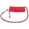 Tectran 16215-72R Air Brake Hose 15 ft. Red Industry Grade Air Coil with LIFESwivel Fittings, 72" x 12" Lead Lengths