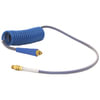 Tectran 16P1572BH Air Brake Hose 15 ft. PROFLEX-SP Blue Service Aircoil with Handles, 72" x 12" Leads