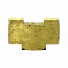 Tectran 144-4 Air Brake Air Line Fitting Inverted Flare Fitting - Brass, Tee, 1/4 inches Tube Size, Flrared All Ends