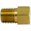 Tectran 148-4A Air Brake Air Line Fitting Inverted Flare Fitting - Brass, Connector Tube to Male Pipe, 1/4 in. Tube, 1/8 in.