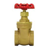 Tectran 2006-8 Air Brake Air Line Fitting Shut-Off Valve - Brass, 1/2 inches Pipe Thread, Gate Valve, Female to Female Pipe