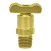 Tectran 242-C Air Brake Air Tank Drain Cock Air Brake Air Shut-Off Petcock - Brass, 3/8 in. Pipe Thread, Needle Seat