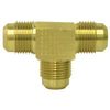 Tectran 44-4 Air Brake Air Line Fitting SAE Union Tee Flare Fitting, 1/4 in. Tube Size