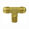 Tectran 45-6B Air Brake Air Line Fitting Air Brake Air Line Thread Branch Tee - Brass, 3/8 in. Size, 1/4 in. Thread, Male